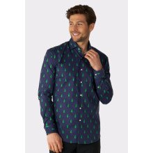 Wald Treede Blaue Bluse Herren