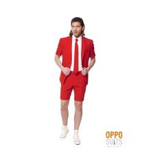 Sommerfest Intensiver Rot Devil Opposuit Herrenkostüm