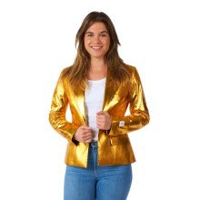 Shiny Groovy Gold Jas Damen