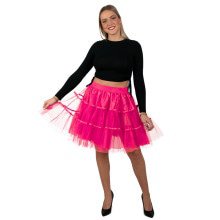 Zuckerstangenrosa Petticoat Neon 45 Zentimeter Damen