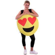 Emoticon Smiley Kostüm Herzen Unisex