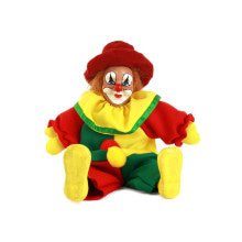 Clown Pop Mit Hut Rot Gelb Grün