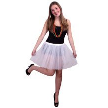 Tulle Rok Ballet Weiß Damen