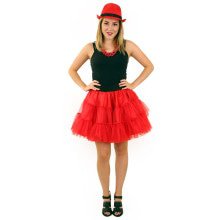 Rock And Roll Petticoat 3 Schichten Rot Damen