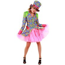 Flower Power Slipcoat Hippie Clown Damen