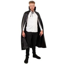 Langes Kap -Schwarz Mit Kragen Unisex