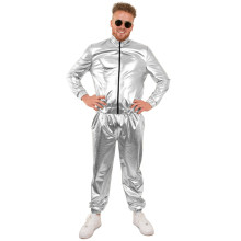 Tracksuit Silver Space Attack Männer Herrenkostüm