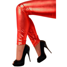 Metallic Rot Legging Blood Auf Der Tanzfläche Damen