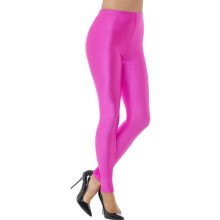 80er Disco Spandex Leggings Rosa Damen