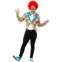 Pastellkontrollierte Zirkus -Clownjacke Herren