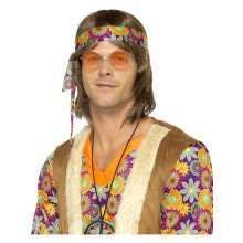 70er Jahre Hippie Brille Orange