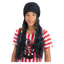 Hartes Bandana Mit Schwarzem Langem Haarpirat Gold Search Child