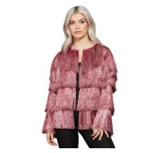 Rosa Flapper Wapper Festival Jacke Damen