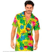 Tropical Island Beach Flowers Gelbes Hemd Herren