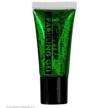 Funkelnde Make-Up-Gel Glitzern Grün, 25 Milliliter