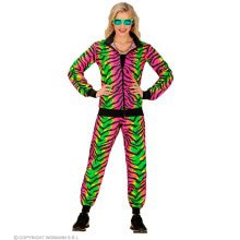 Neon -Raving -Tiger -Trainingsanzug Unisex Kostüm