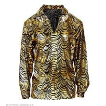 Exotisches Joe Disco -Shirt Gold Herren