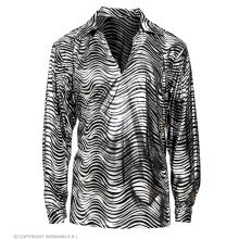 Exotischer Jonathan Disco Shirt Silber Herren