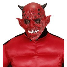 Böser Roter Teufel Maske