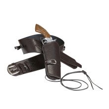 Poping Cowboy Western Holster Mit Gürtelleder -Look, Braun