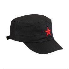 Kommunistische Schwarze Mütze Mit Roter Stern