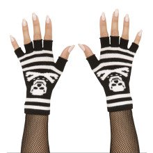 Piratenfinger -Handschuhe Pirat Mit Knochen