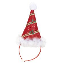 Festliches Stirnband Mini Santa Claus Mit Marabou