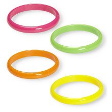 Buntes Set Von 4 Neonarmbändern