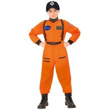 Amerikanischer Astronaut Orange Kinderkostüm Kostüm für Jungen