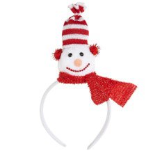 Stirnband Schneemann Roter Schal