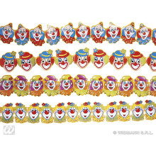 Clowns Auf Papiergirlanden, 3 Meter