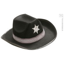 Hut Sheriff Kind, Schwarz