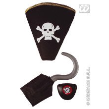 Piraten -Hakenhut -Augen Patch