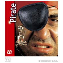 Piraten Augenklappe Mit Ohrring