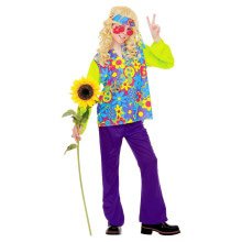 Hippie Junge Power Of Flower Costum Kostüm für Jungen