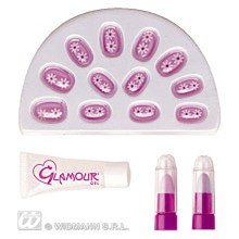 Glamour Mädchen Nagel Set + Lippenstift