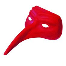 Commedia Dellarte Venezianische Maske, Rot