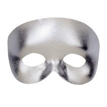 Klassische Augenmaske Phantom, Silber