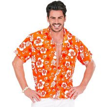 Hawaii -Hemd Orange Herren