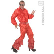 Rote Hosen Satin Mit Pailletten Mann