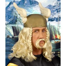 Perücke Viking Mit Schnurrbart