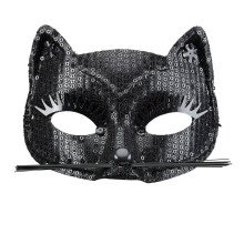 Ms Purrr Eye Mask Cat Mit Schwarzen Edelsteinen