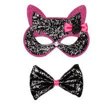 Kitty Cat Eye Mask Cat Mit Bugschwarz / Rosa