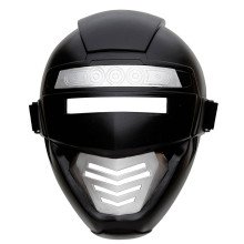 Power Ranger Roboter Mask Kind, Schwarz