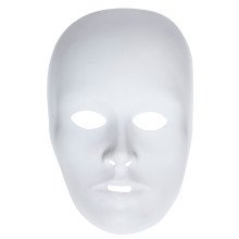 Machen Sie Die Eigene Luxus Unisex Minselige Weiße Maske