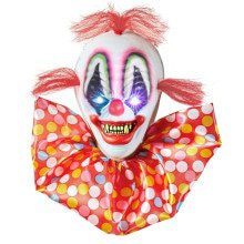 Dekorativer Horrorclown Mit Wechselnem Licht