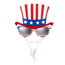 USA Brille Onkel Sam