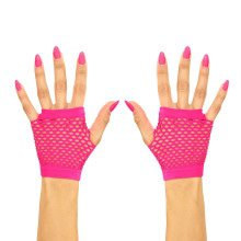 Physikalische Fingerlose Handschuhe Kurzes Neonrosa