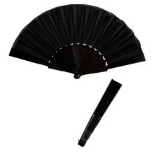 Flamenco Fabric Fan, Schwarz