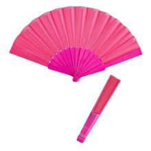 Flamenco Fabric Fan, Rosa